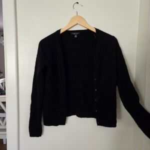 Saks Fifth Avenue Cashmere Cardigan Black Medium